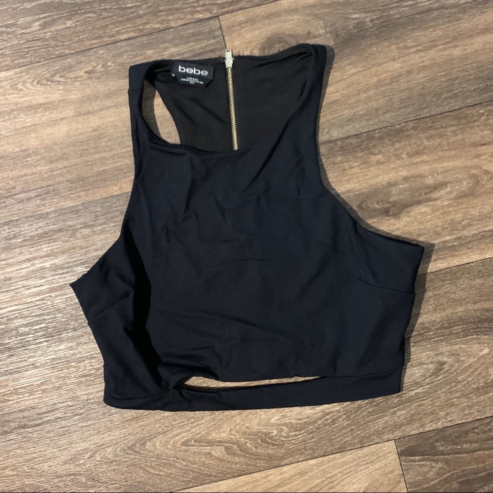 Bebe Slit Front Crop Too - Picture 4 of 7